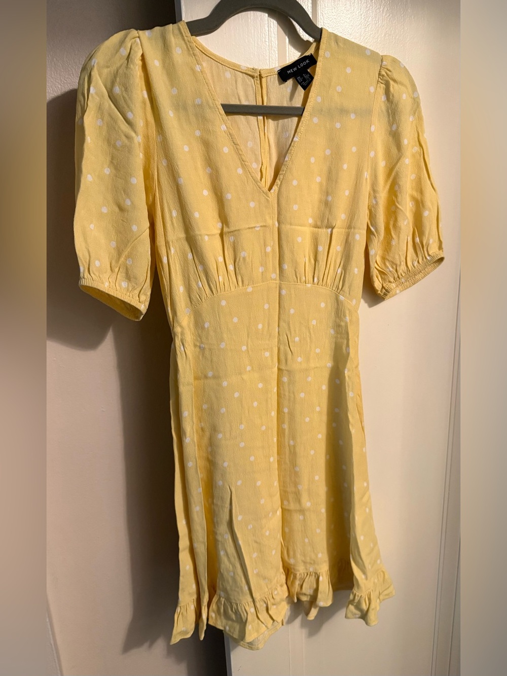 Yellow polka dot dress